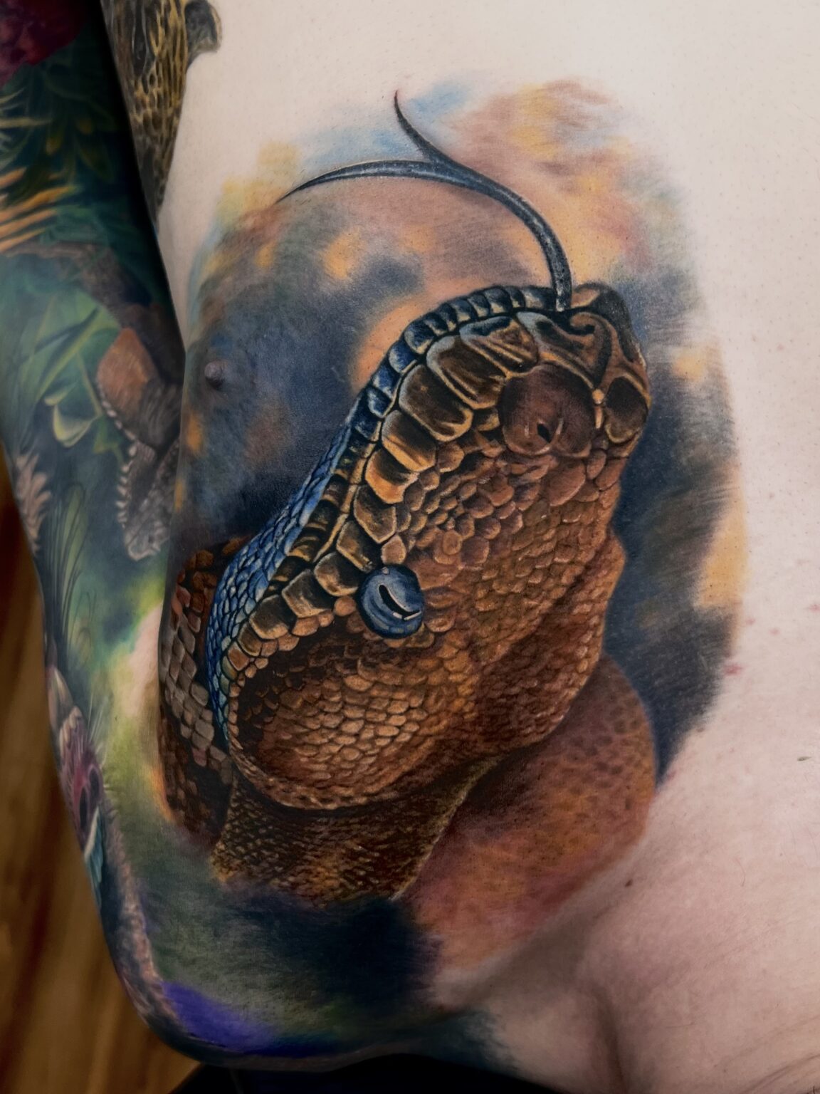 Snake Collarbone Temporary Tattoo. Halloween Tattoos Spooky 3D Tattoo -  Etsy Sweden